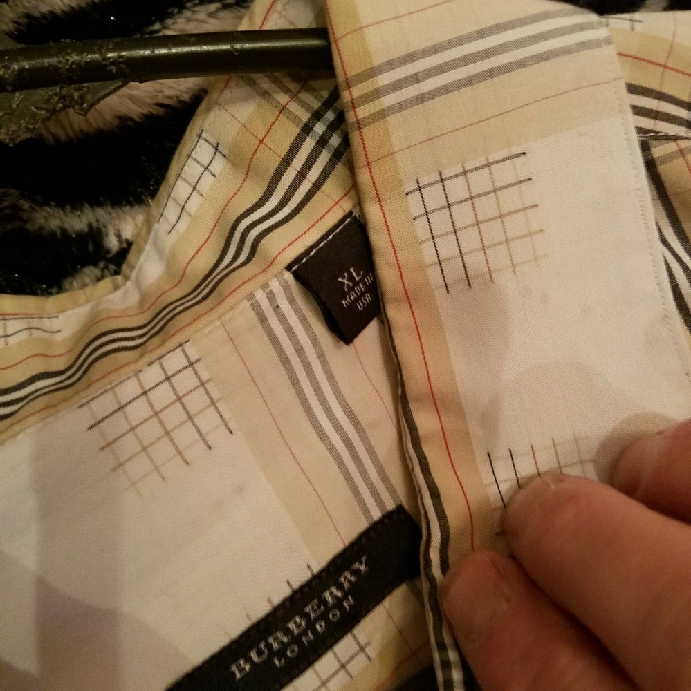 burberry xl shirt